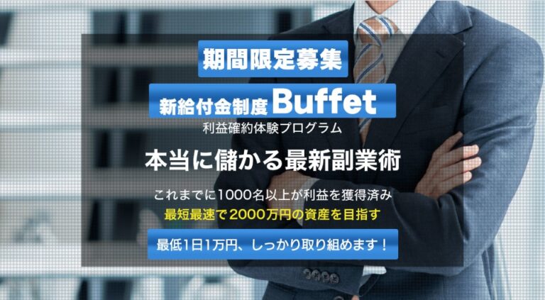 金子匡寛　新給付金制度Buffet(バフェット)
